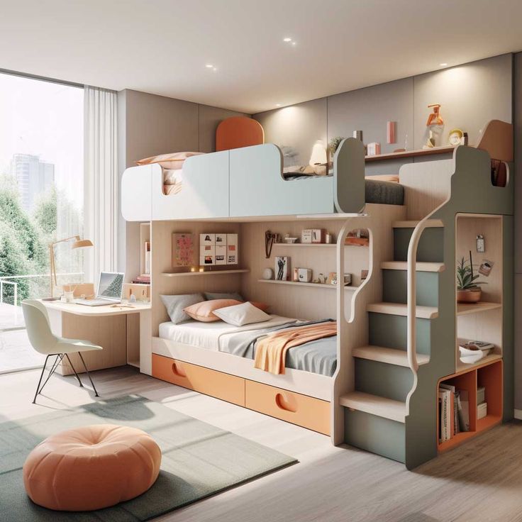 Combo bunkbed